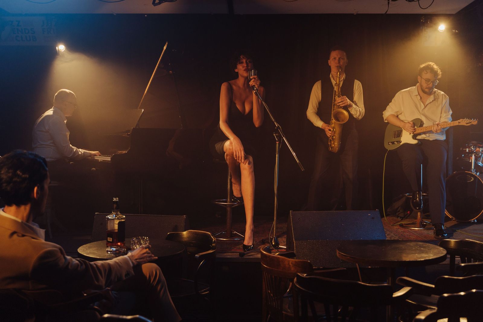 A live jazz set in a small London club